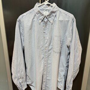 Brooks Brothers OCBD in blue bengal stripe Size L